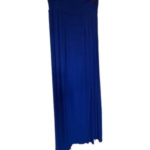 Chic Royal Blue Maxi Skirt